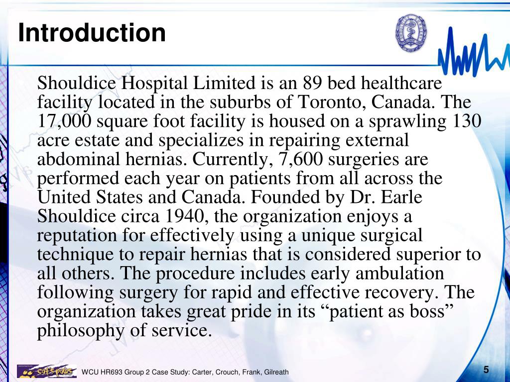 MBA HBR : Shouldice Hospital Ltd. Case Study Solution & Analysis