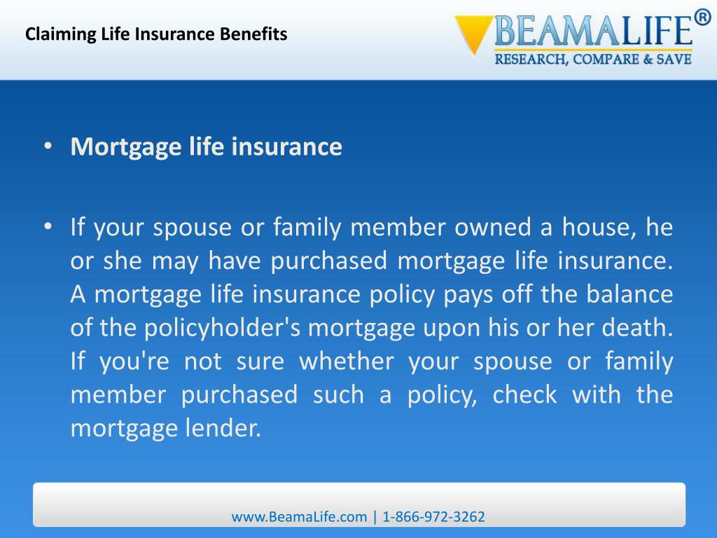 PPT Claiming Life Insurance Benefits PowerPoint Presentation, free