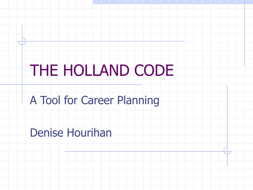 PPT THE HOLLAND CODE PowerPoint Presentation, free download ID305152
