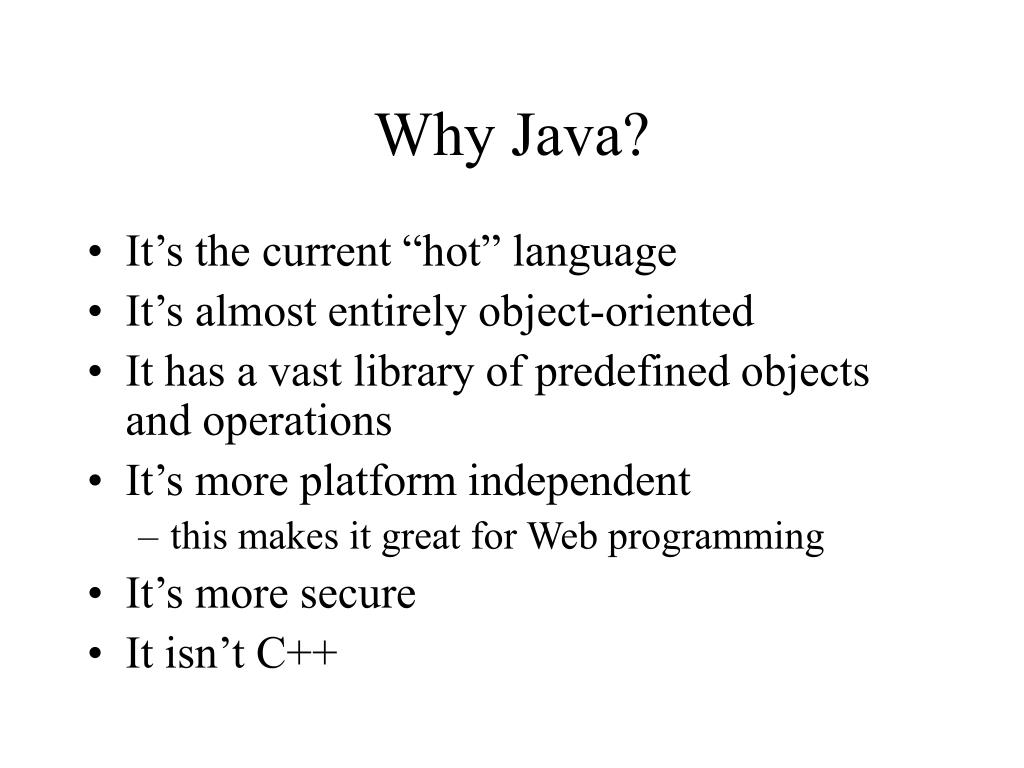 Why Java Is Necessary In Mis at Laura Taylor blog