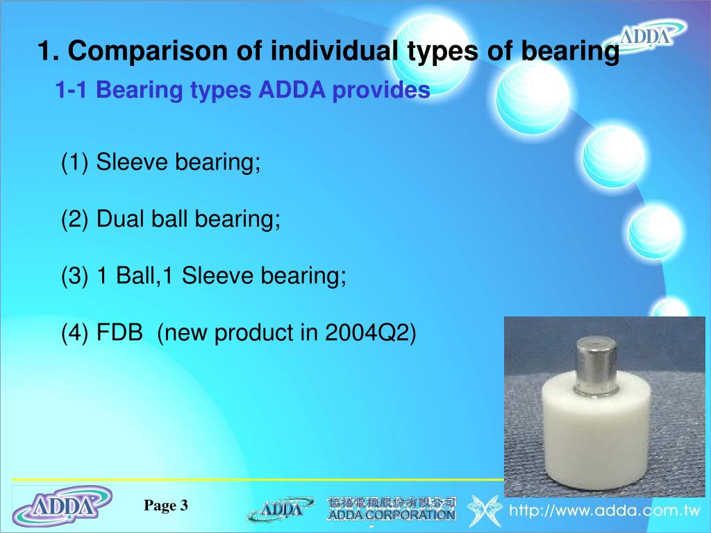 PPT New product introduction FDB ( Fluid Dynamic Bearing