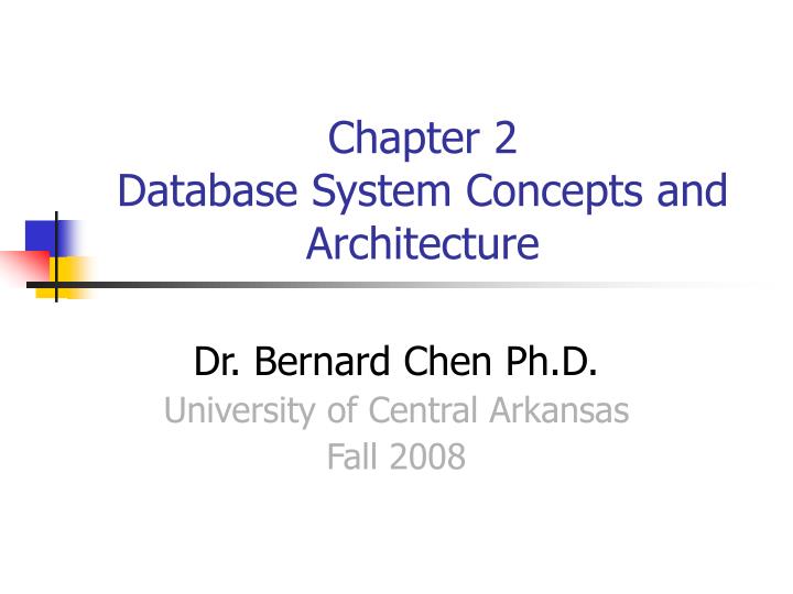 PPT Chapter 2 Database System Concepts and Architecture PowerPoint