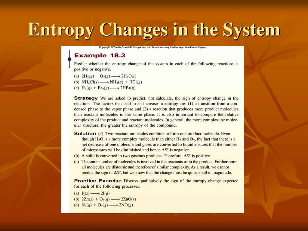 PPT Chemical Thermodynamics Entropy, Free Energy and Equilibrium