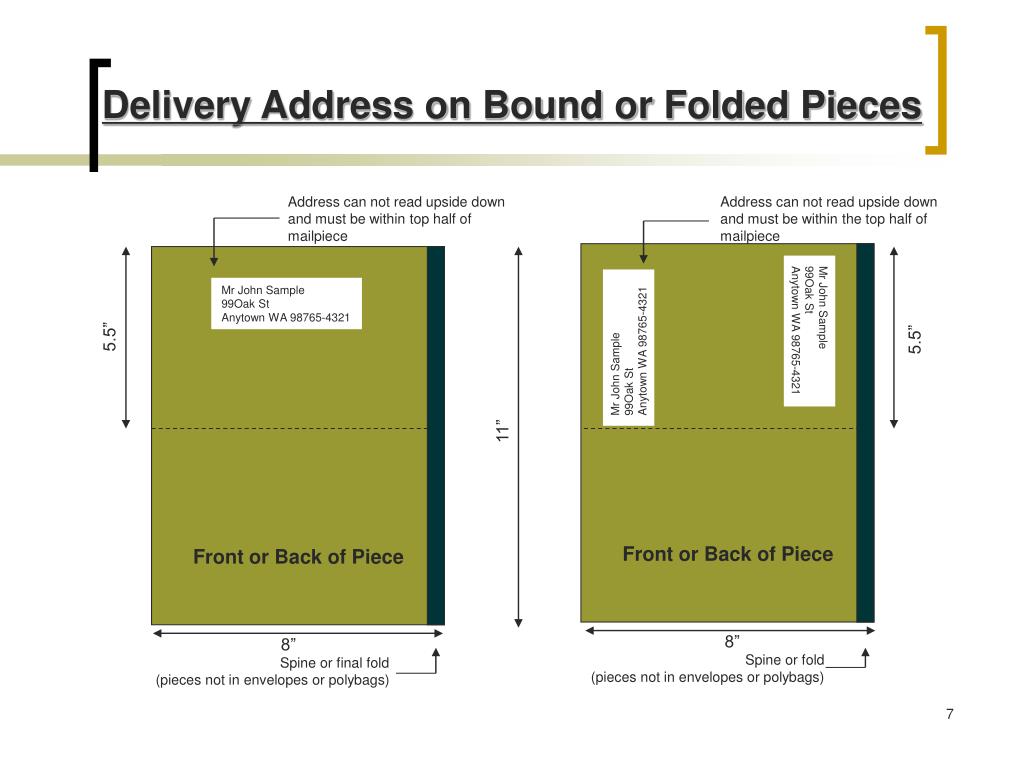 PPT USPS New Address Requirements For Automation, Presorted And