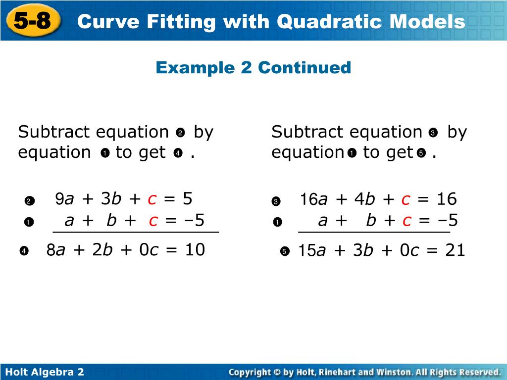 PPT Use quadratic functions to model data. Use quadratic models to