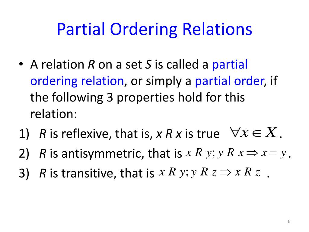 PPT Equivalence Relations. Partial Ordering Relations PowerPoint