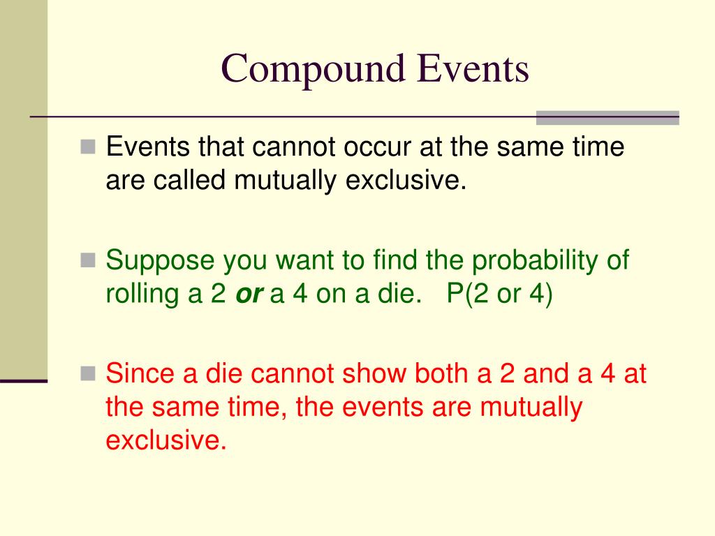 PPT - Probability of Compound Events PowerPoint Presentation, free