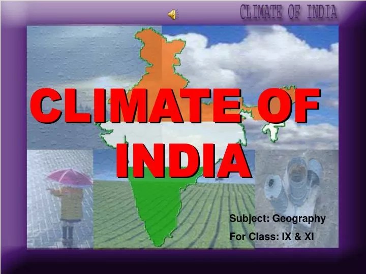 PPT CLIMATE OF INDIA PowerPoint Presentation, free download ID309032
