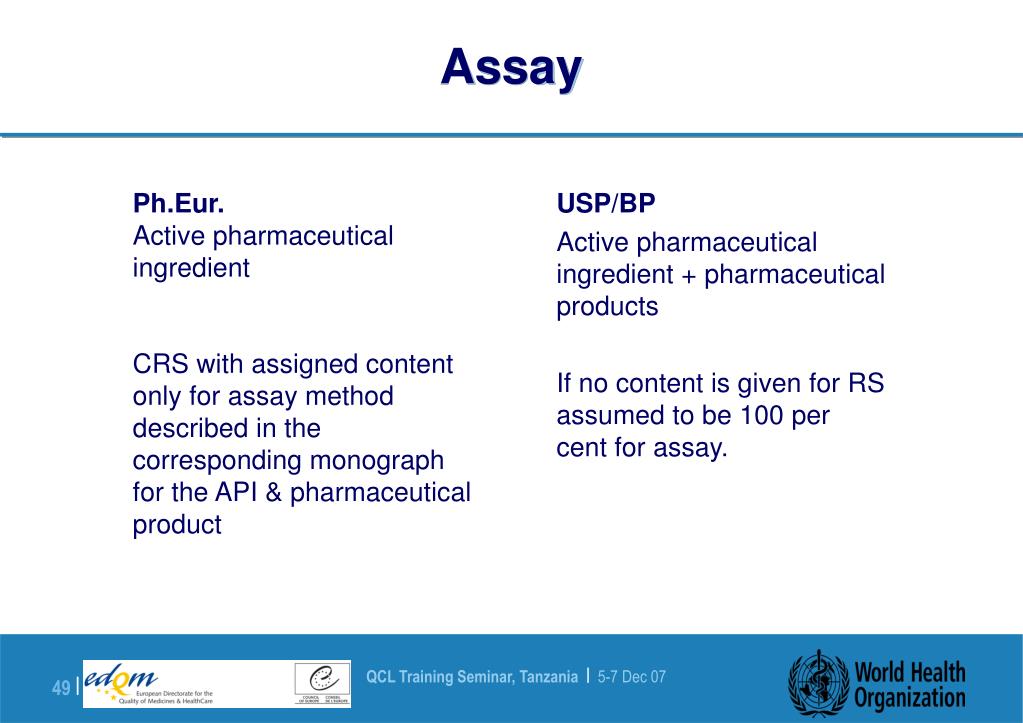 PPT Pharmaceutical Reference Standards PowerPoint Presentation, free