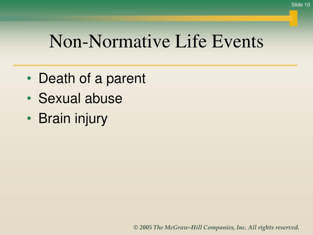 Non Normative Life Event
