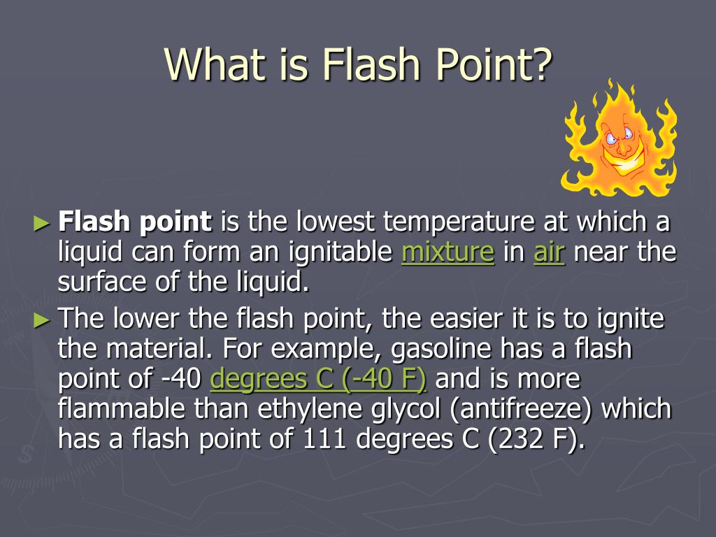 PPT Flash PointIgnition Point PowerPoint Presentation ID310797