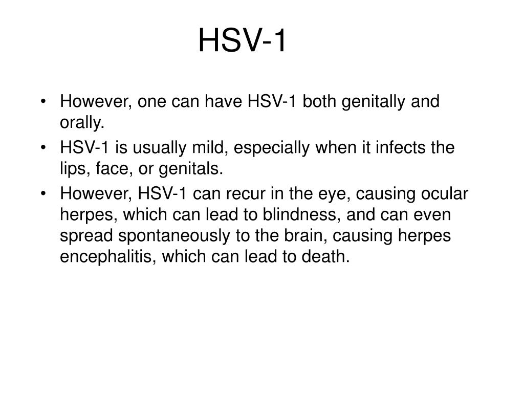 PPT What is the difference between HSV1 and HSV2? PowerPoint