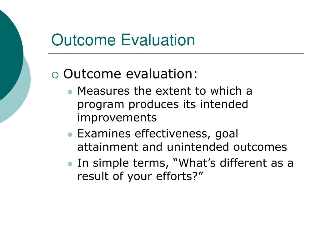 PPT Evaluation from Objectives to PowerPoint Presentation