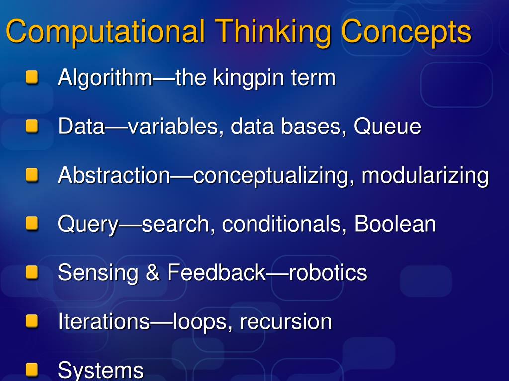PPT Computational Thinking PowerPoint Presentation, free download