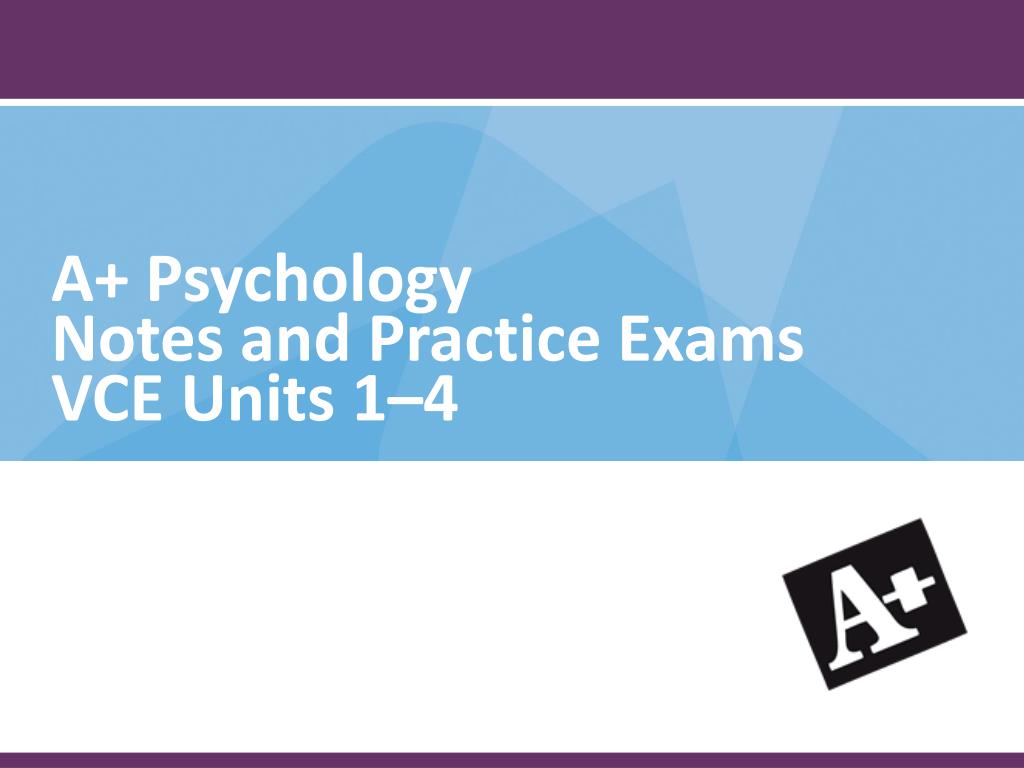 PPT Nelson Psychology VCE Units 1 & 2 PowerPoint Presentation ID312430