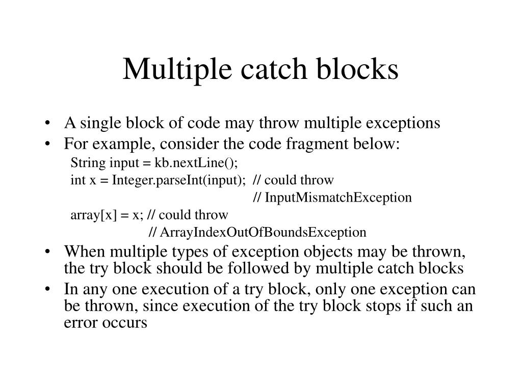 PPT Exception handling PowerPoint Presentation, free download ID312833