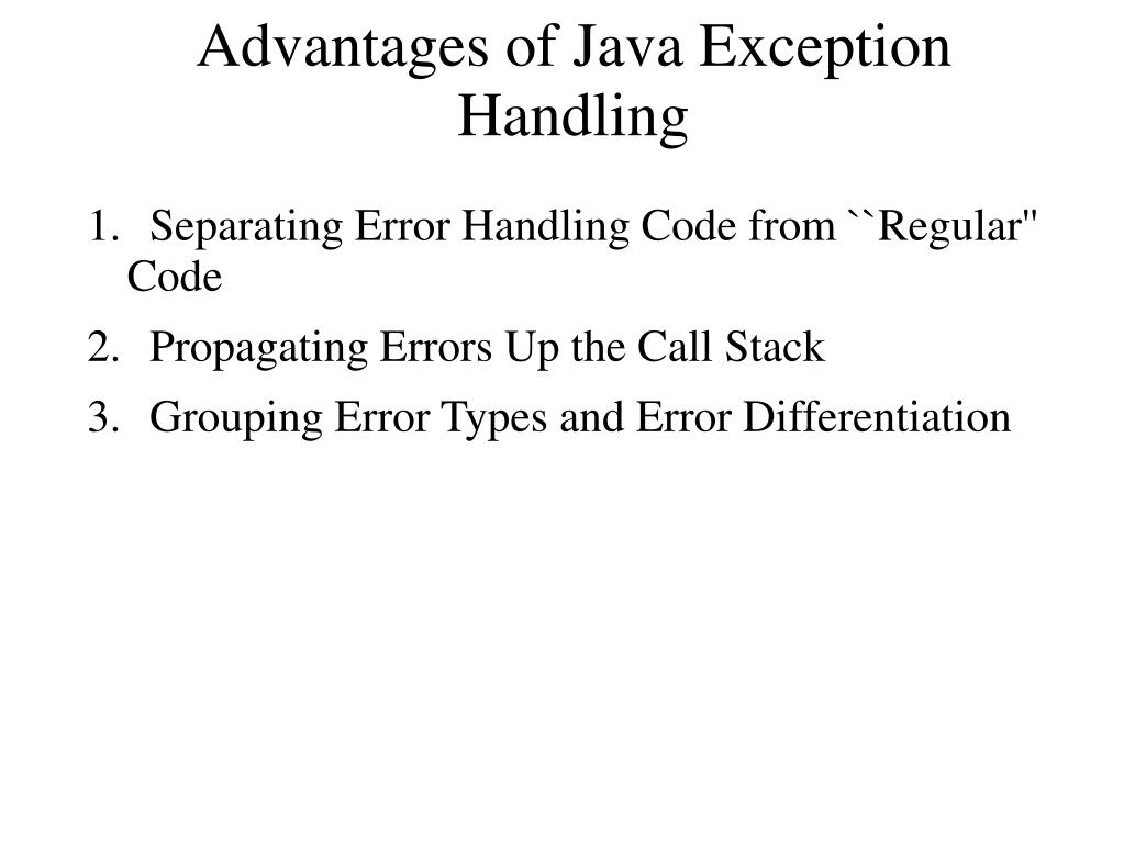 PPT Java Exception Handling PowerPoint Presentation, free download