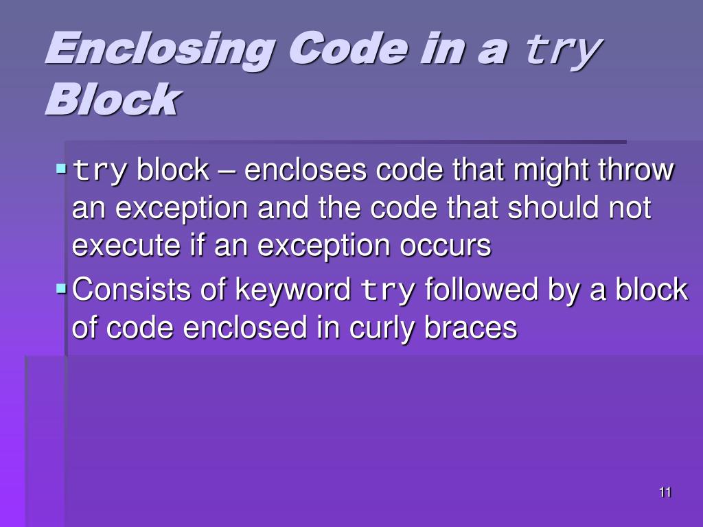 PPT Exception Handling PowerPoint Presentation, free download ID313802