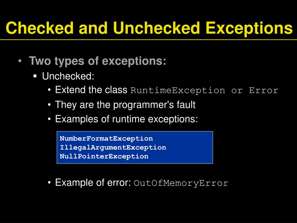PPT Chapter 9 Exception Handling PowerPoint Presentation, free