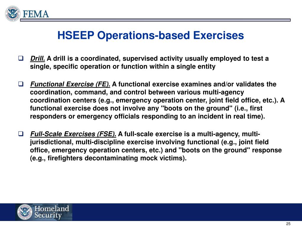 PPT Integration Homeland Security Exercise and Evaluation Program