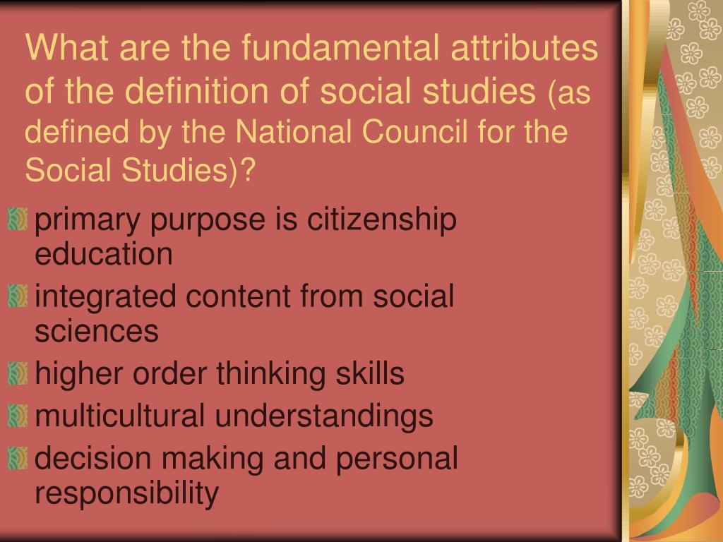 PPT Social Studies The Heart of the Curriculum PowerPoint
