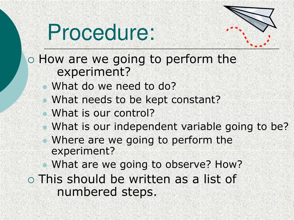 PPT Paper Airplane Lab Experiment PowerPoint Presentation, free