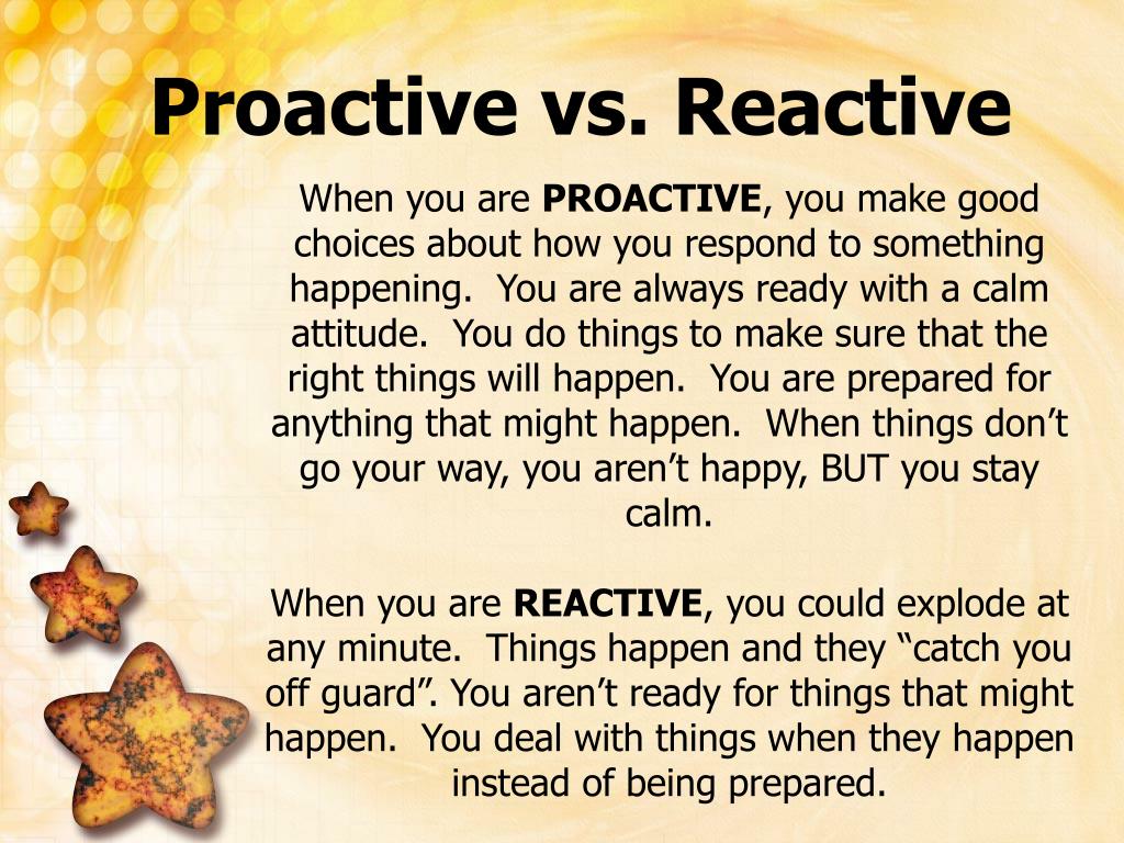 PPT Habit 1 Be Proactive Based on the work of Stephen Covey