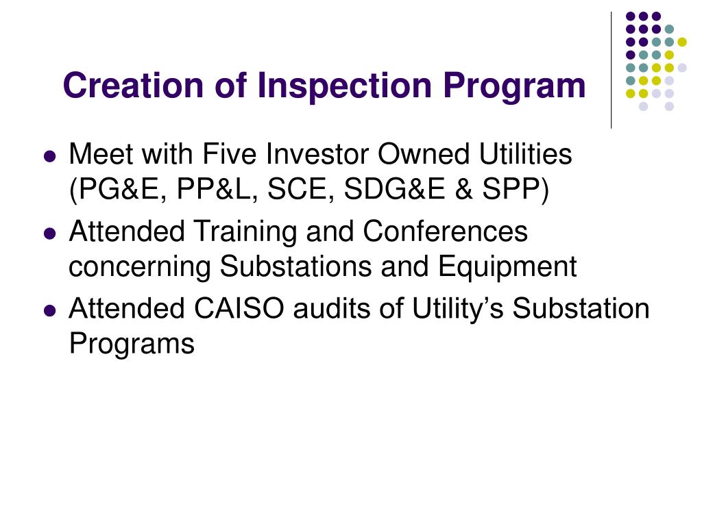 PPT Substation Inspection Program PowerPoint Presentation, free