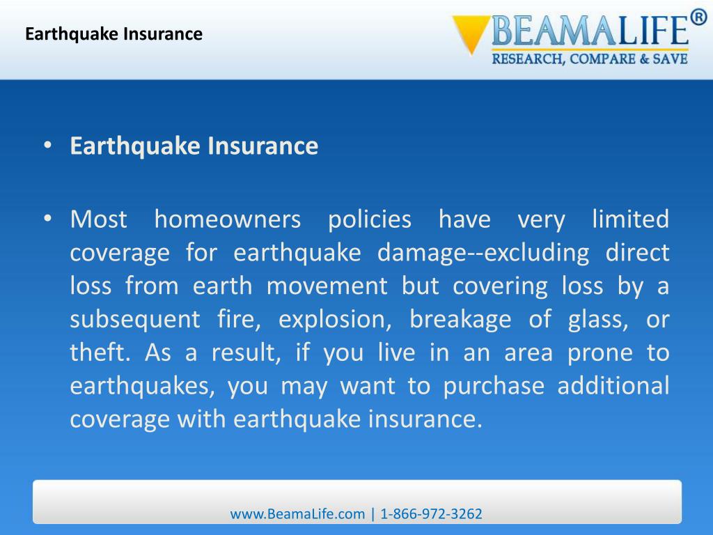 PPT Earthquake Insurance PowerPoint Presentation, free download ID