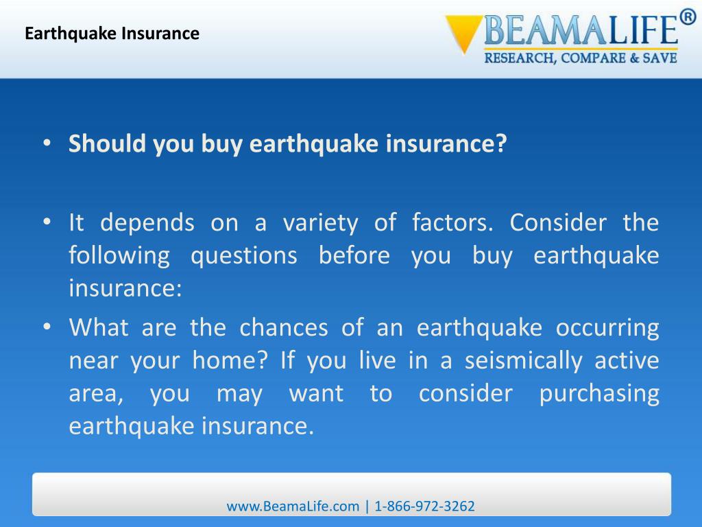 PPT Earthquake Insurance PowerPoint Presentation, free download ID
