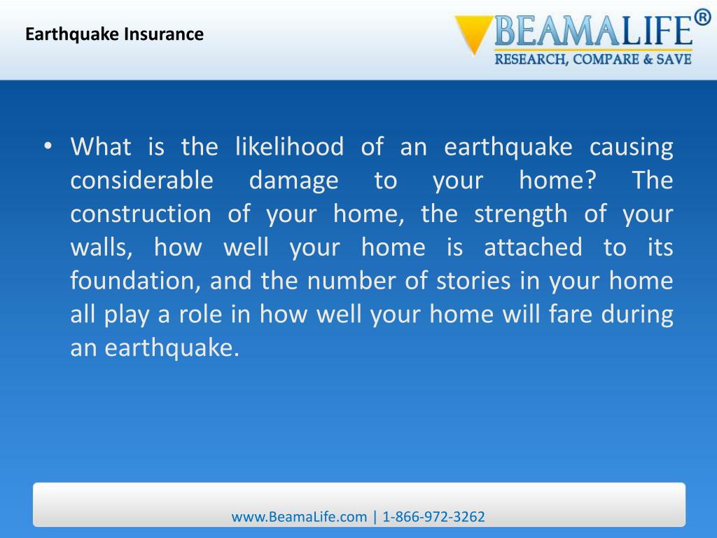PPT Earthquake Insurance PowerPoint Presentation, free download ID