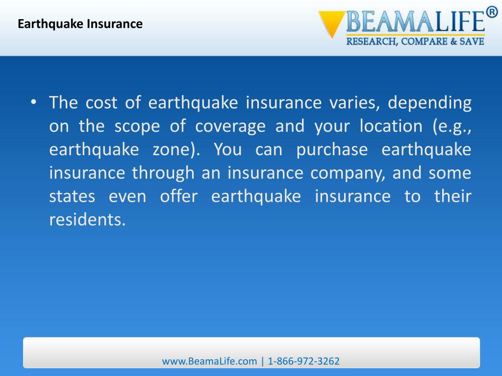 PPT Earthquake Insurance PowerPoint Presentation, free download ID