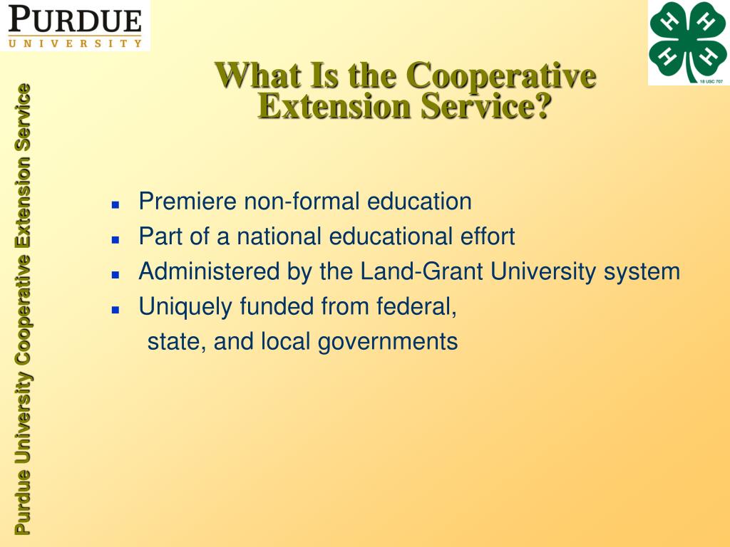 PPT History of the Cooperative Extension Service PowerPoint