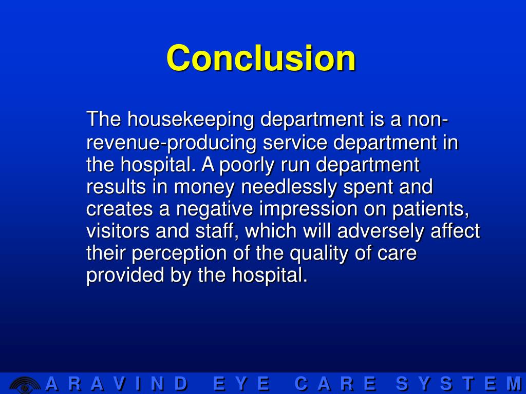 PPT Housekeeping Management in Hospitals PowerPoint Presentation ID