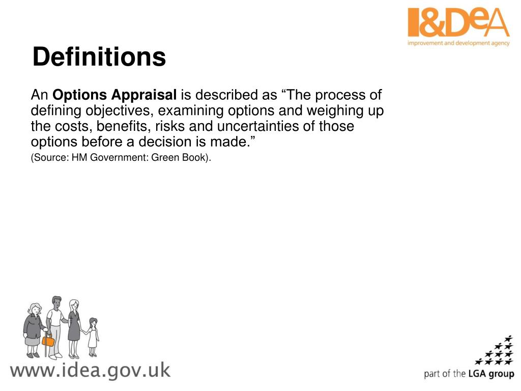 PPT Options appraisal, the business case & procurement PowerPoint
