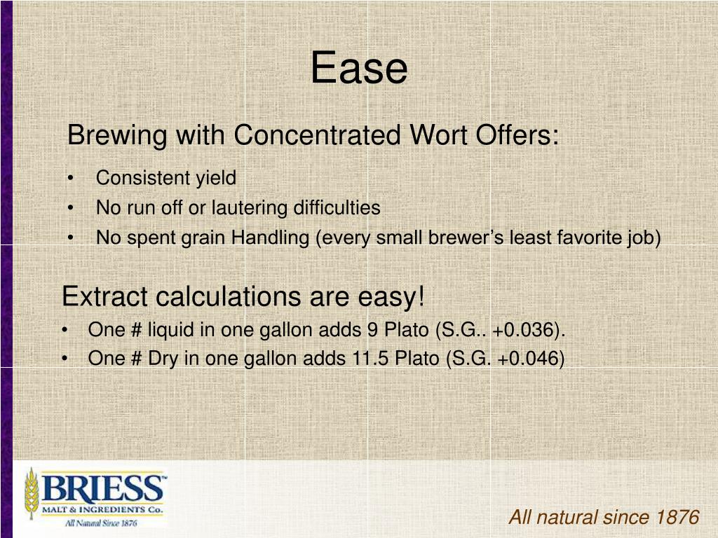 PPT Applications of Malt Extract in Brewing PowerPoint Presentation