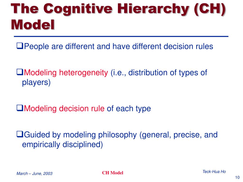 PPT A Cognitive Hierarchy Theory of OneShot Games PowerPoint