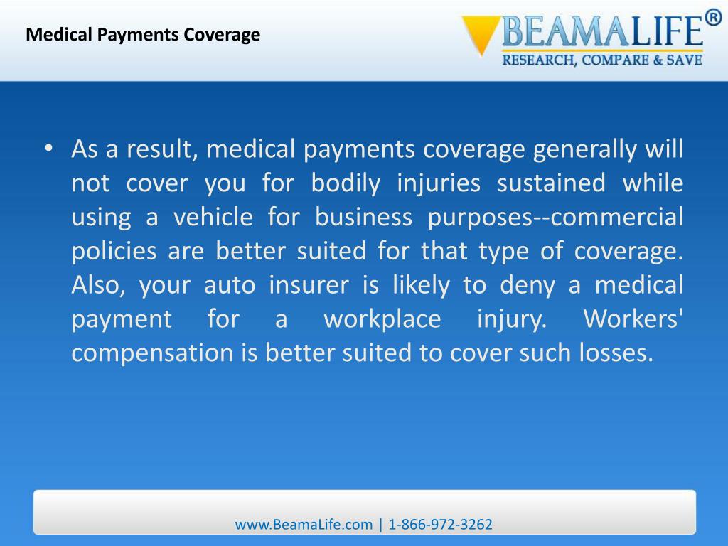 PPT Medical Payments Coverage PowerPoint Presentation, free download
