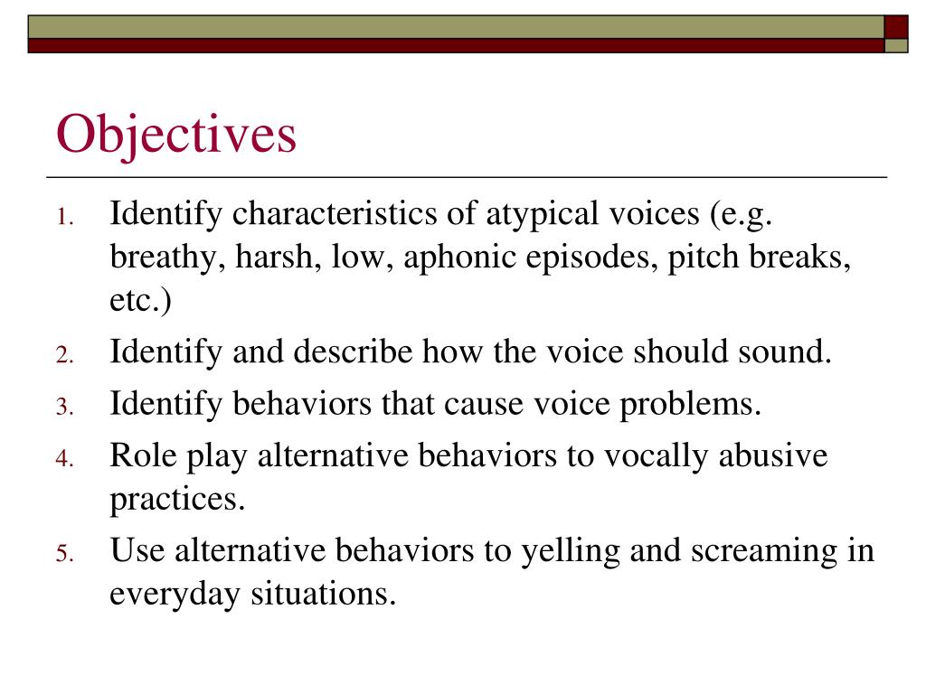 PPT Voice Therapy for Elementary SchoolAge Children PowerPoint