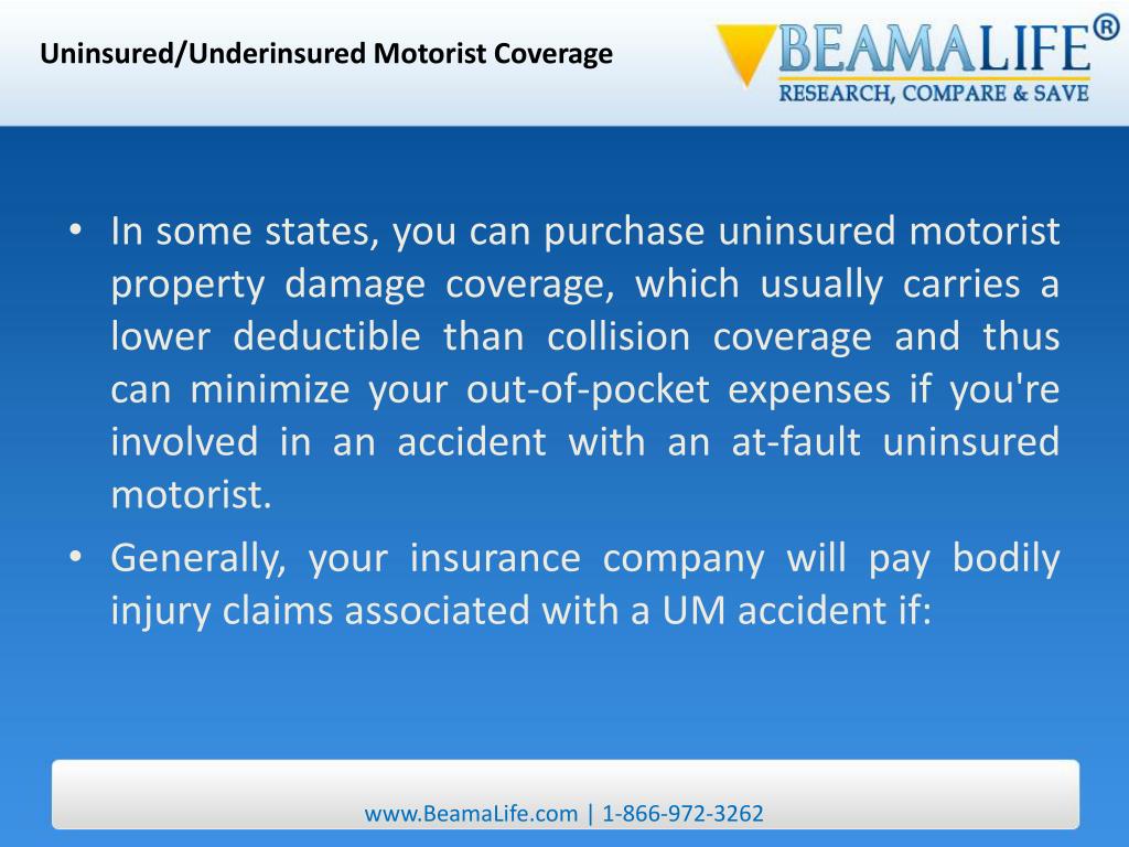 PPT Uninsured Underinsured Motorist Coverage PowerPoint Presentation