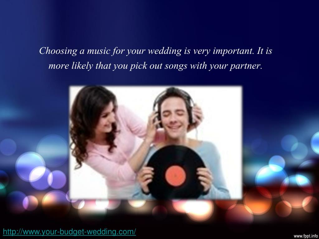 PPT Music For a Wedding PowerPoint Presentation, free download ID