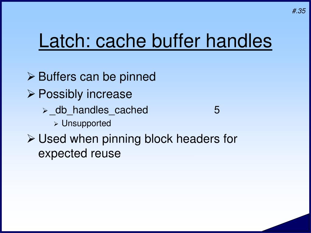PPT Buffer Cache Waits PowerPoint Presentation, free download ID319874