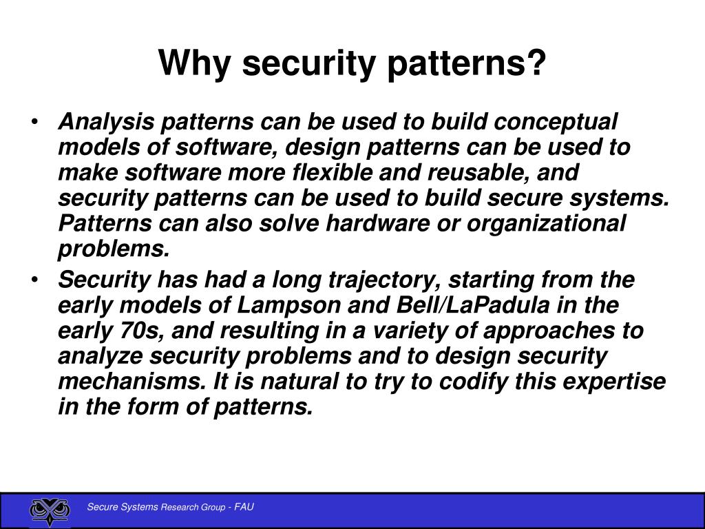 PPT Securityrelated pattern varieties Eduardo B. Fernandez
