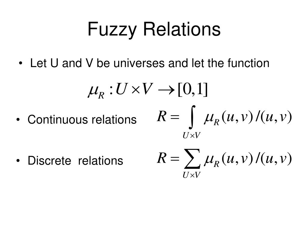 PPT Fuzzy Relations and Functions PowerPoint Presentation, free