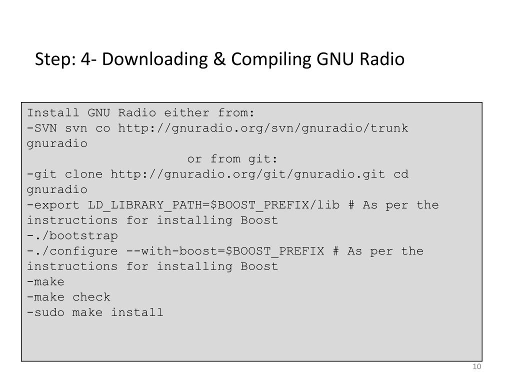 PPT Installation Guide of GNU RADIO On Ubuntu PowerPoint Presentation