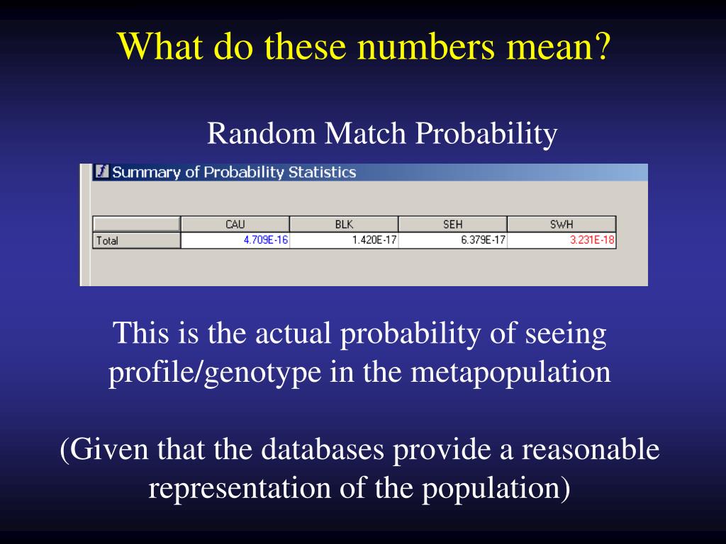 PPT Forensic Statistics PowerPoint Presentation ID320640