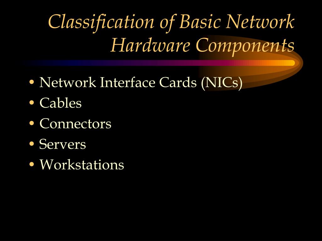 PPT CHAPTER Network Hardware PowerPoint Presentation, free download