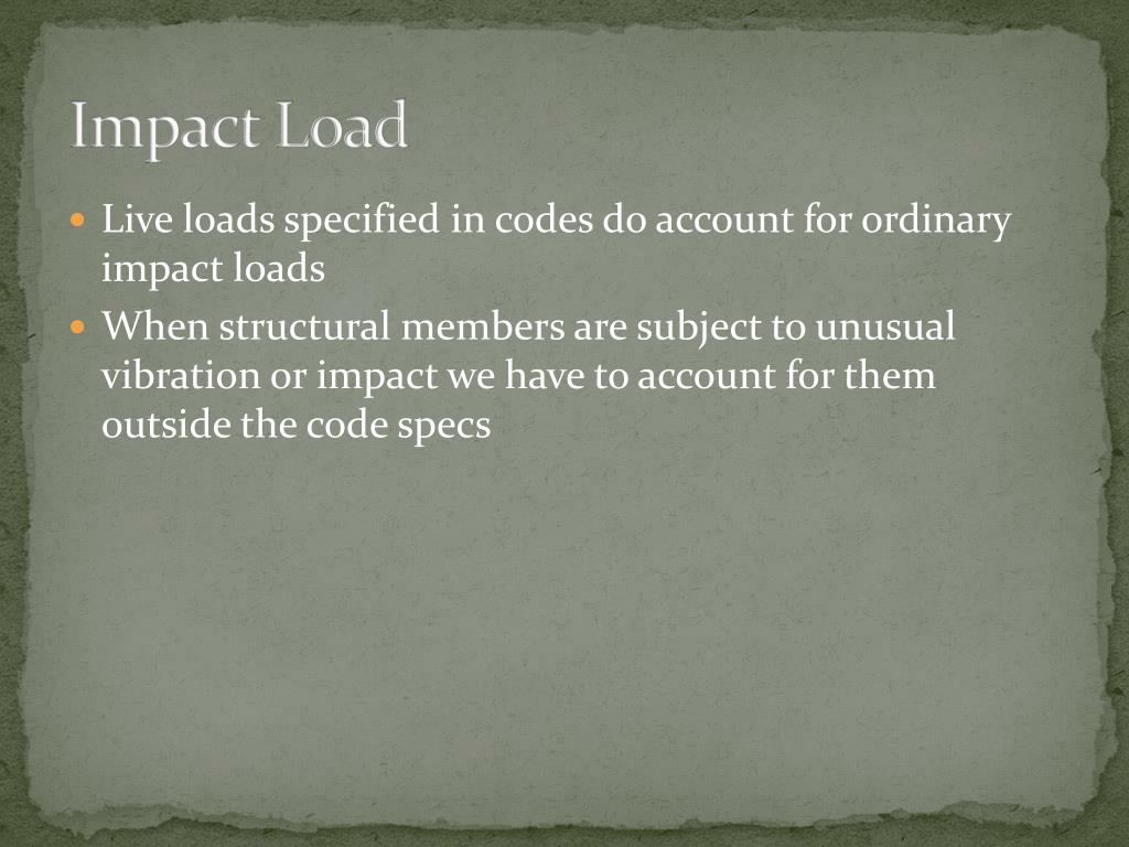 PPT Impact Load PowerPoint Presentation, free download ID321426