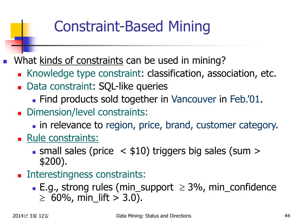 PPT Data Mining Current Status and Research Directions PowerPoint