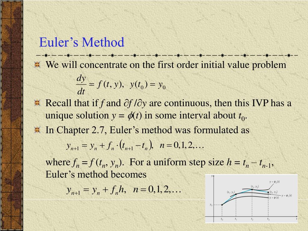 PPT Ch 8.1 Numerical Methods The Euler or Tangent Line Method
